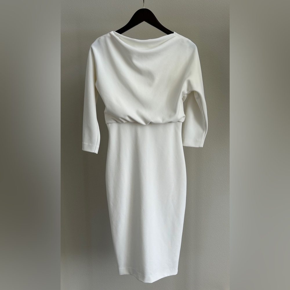 Elegant Off White Women's Dress
